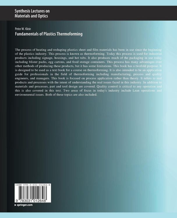 Produktbild: Fundamentals of Plastics Thermoforming