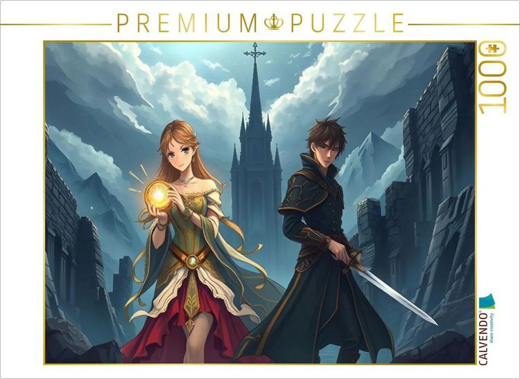 Produktbild: CALVENDO Puzzle Die Burgruine der Schatten | 1000 Teile Lege-Gr&ouml;&szlig;e 64x48cm Foto-Puzzle f&uuml;r gl&uuml;ckliche Stunden