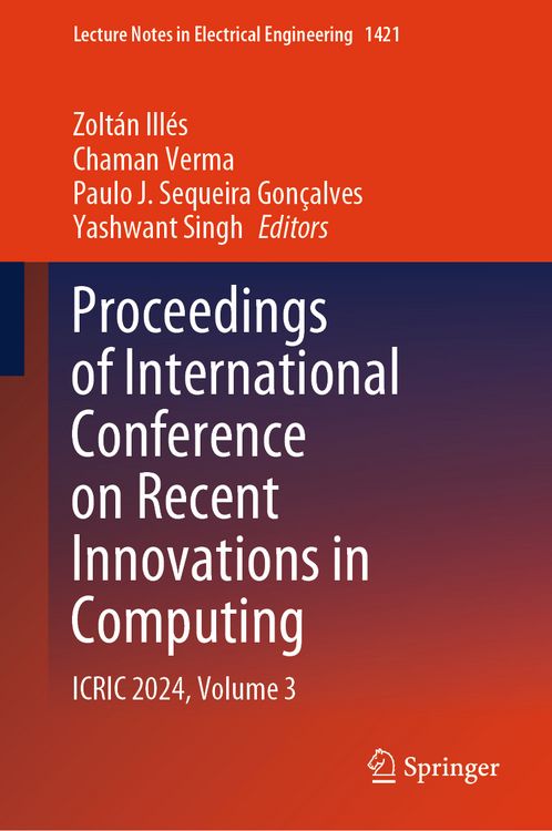 Produktbild: Proceedings of International Conference on Recent Innovations in Computing