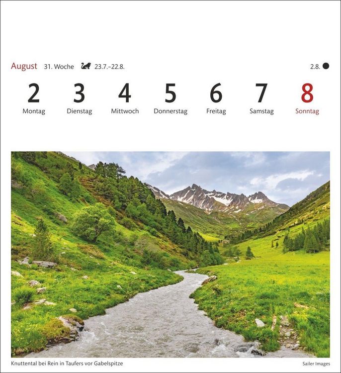 Produktbild: S&uuml;dtirol Sehnsuchtskalender 2027 - Wochenkalender mit 53 Postkarten