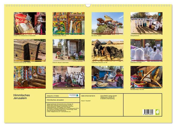 Produktbild: Himmlisches Jerusalem (Wandkalender 2026 DIN A2 quer), CALVENDO Monatskalender