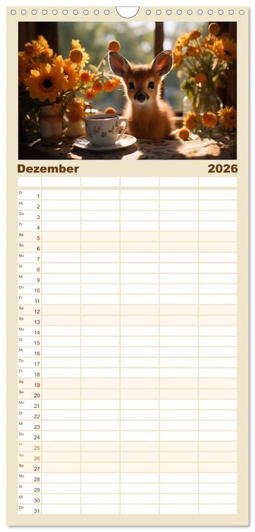 Produktbild: Familienplaner 2026 - Heute ist mein Tag mit 5 Spalten (Wandkalender, 21 x 45 cm) CALVENDO