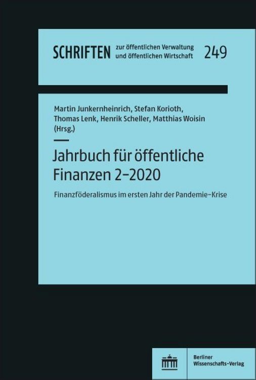 Produktbild: Jahrbuch f&uuml;r &ouml;ffentliche Finanzen (2020) 2