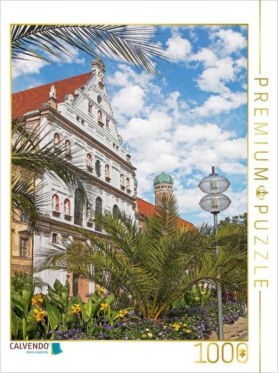 Produktbild: CALVENDO Puzzle St. Michaelskirche in der M&uuml;nchner Altstadt | 1000 Teile Lege-Gr&ouml;&szlig;e 64x48cm Foto-Puzzle f&uuml;r gl&uuml;ckliche Stunden