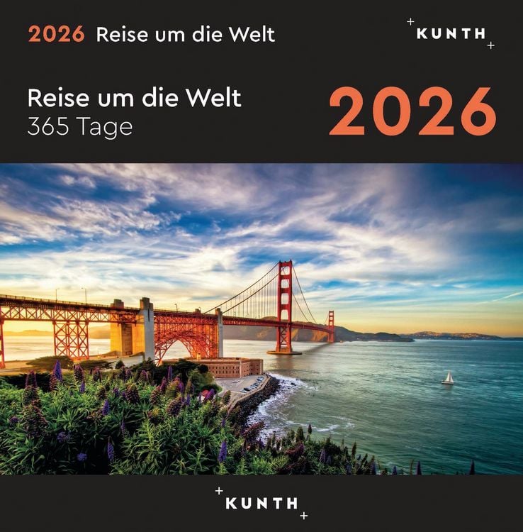 Produktbild: Reise um die Welt - KUNTH 365-Tage-Abreißkalender 2026