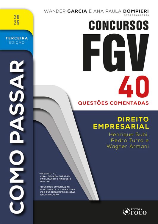 Produktbild: Como Passar em Concursos FGV - 3&ordf; Ed - 2025