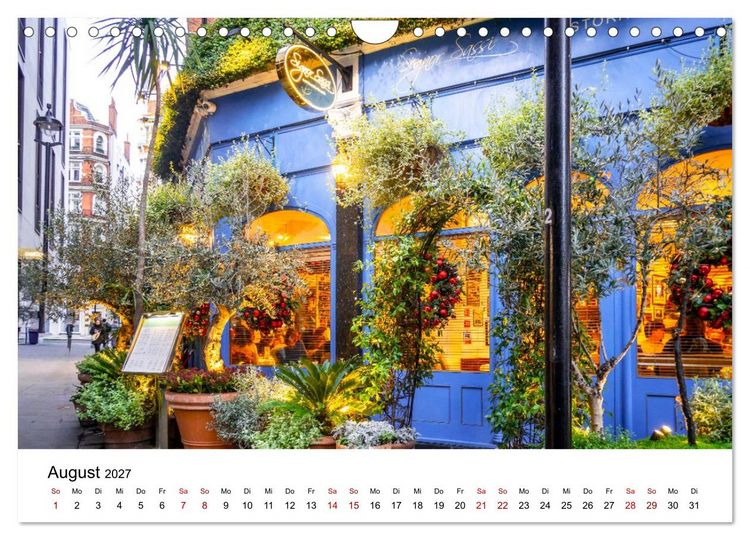 Produktbild: London, bunt und sch&ouml;n! (Wandkalender 2027 DIN A4 quer), CALVENDO Monatskalender