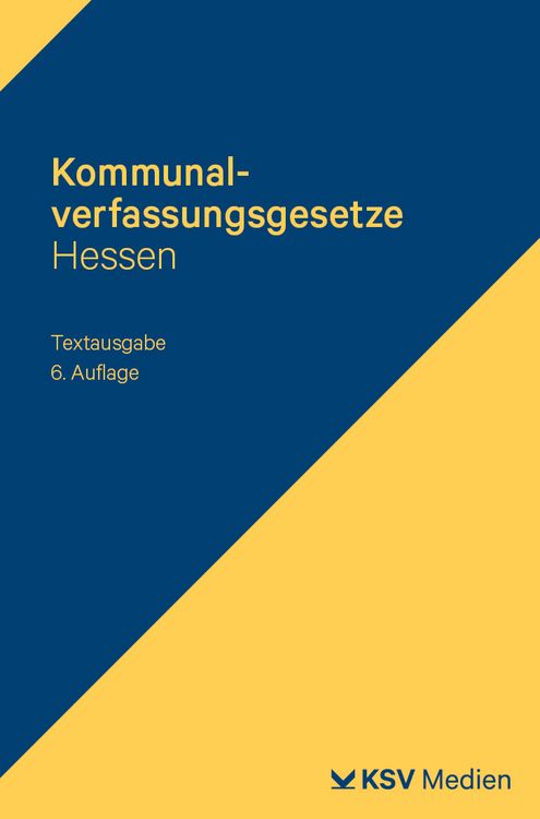 Produktbild: Kommunalverfassungsgesetze Hessen