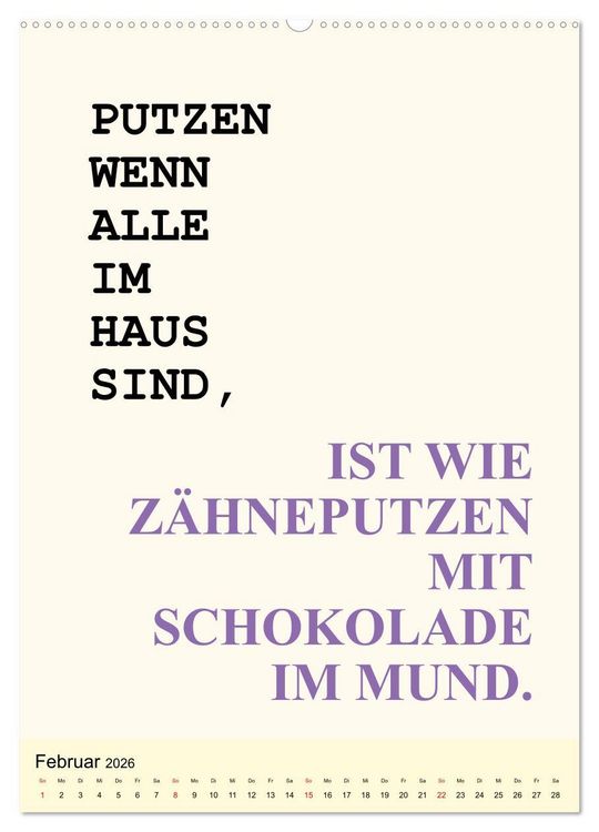 Produktbild: Spr&uuml;che-Kalender. Lustiges f&uuml;r die Familie! (Wandkalender 2026 DIN A2 hoch), CALVENDO Monatskalender