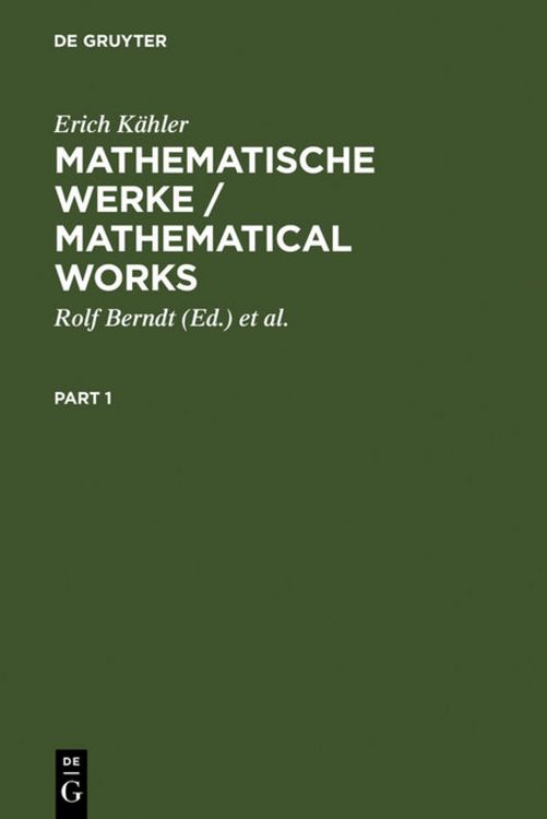 Produktbild: Mathematische Werke / Mathematical Works