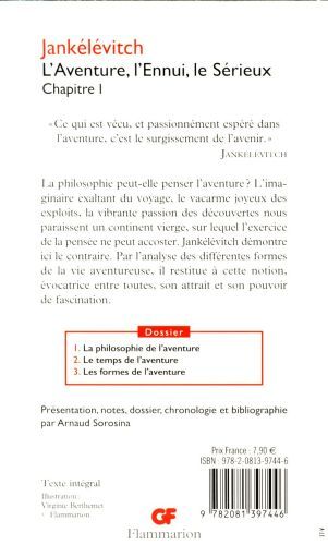 Produktbild: L'aventure, l'ennui, le s&eacute;rieux : chapitre 1