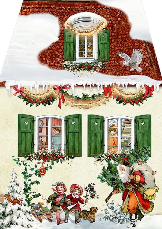 Produktbild: Miniatur-Adventskalender &ndash; Weihnachtsh&auml;uschen