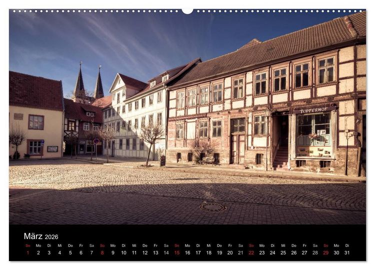 Produktbild: Fachwerk - wie aus einer anderen Zeit (hochwertiger Premium Wandkalender 2026 DIN A2 quer), Kunstdruck in Hochglanz