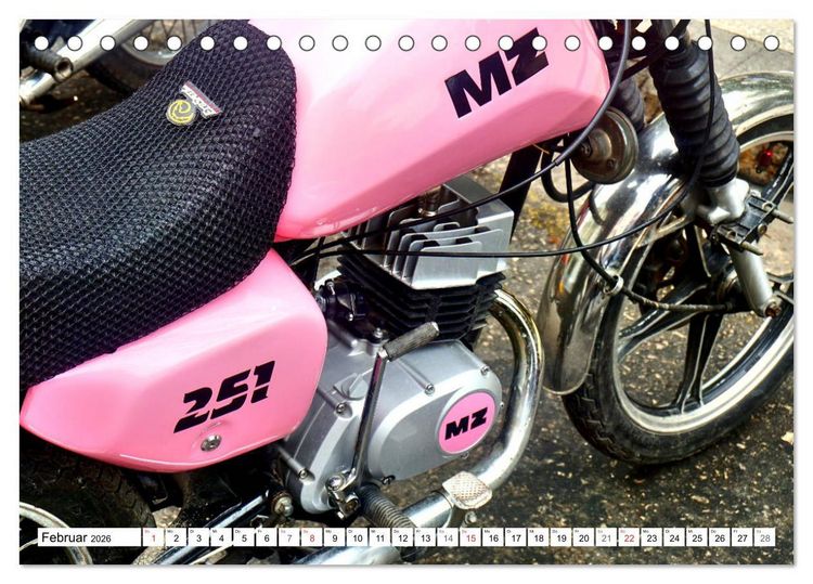 Produktbild: MZ ETZ 251 - Letztes Motorrad der DDR (Tischkalender 2026 DIN A5 quer), CALVENDO Monatskalender