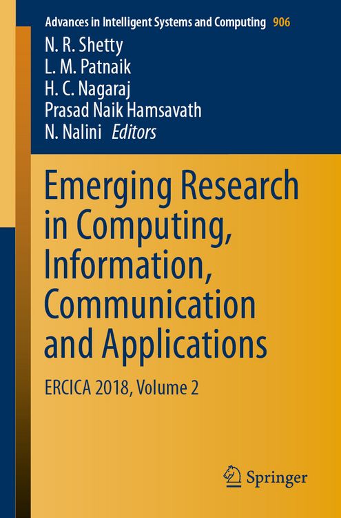 Produktbild: Emerging Research in Computing, Information, Communication and Applications