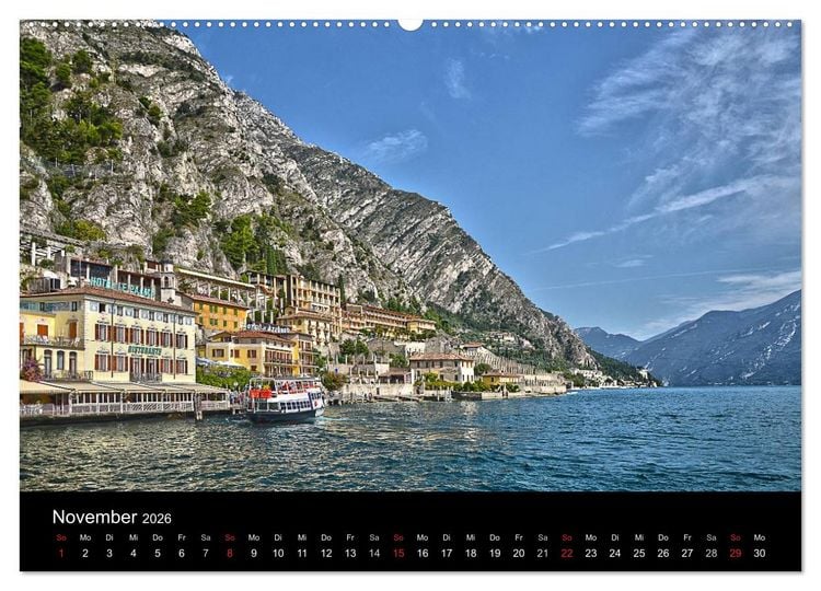 Produktbild: BENACO - Gardasee-Impressionen (hochwertiger Premium Wandkalender 2026 DIN A2 quer), Kunstdruck in Hochglanz