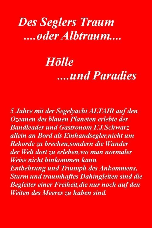 Produktbild: Des Seglers Traum .....oder Albtraum