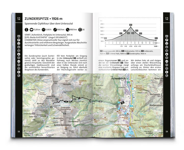 Produktbild: KOMPASS Wanderf&uuml;hrer Achensee, Karwendel, Brandenberger Alpen, Rofan, 55 Touren mit Extra-Tourenkarte