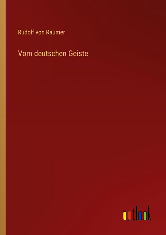 Produktbild: Vom deutschen Geiste