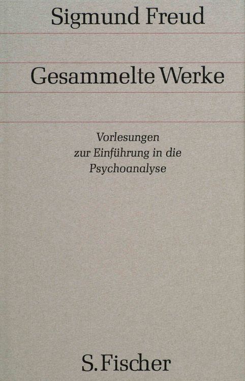 Produktbild: Vorlesungen zur Einf&uuml;hrung in die Psychoanalyse