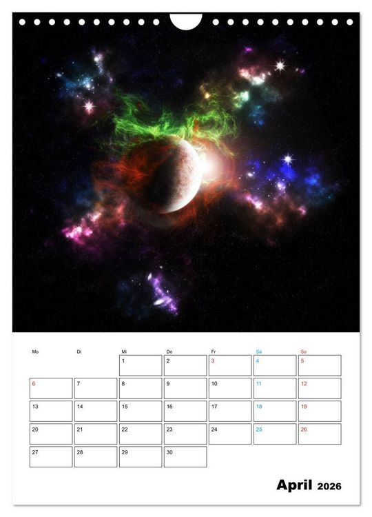 Produktbild: Im Weltraum (Wandkalender 2026 DIN A4 hoch), CALVENDO Monatskalender
