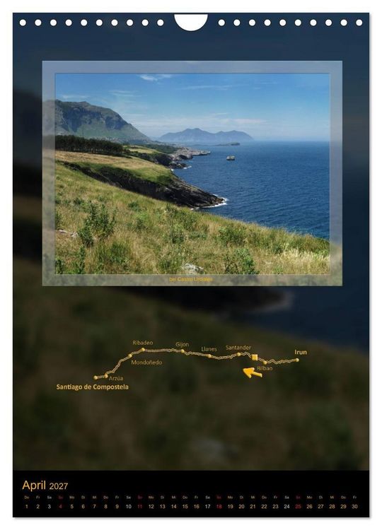 Produktbild: Camino del Norte (Wandkalender 2027 DIN A4 hoch), CALVENDO Monatskalender