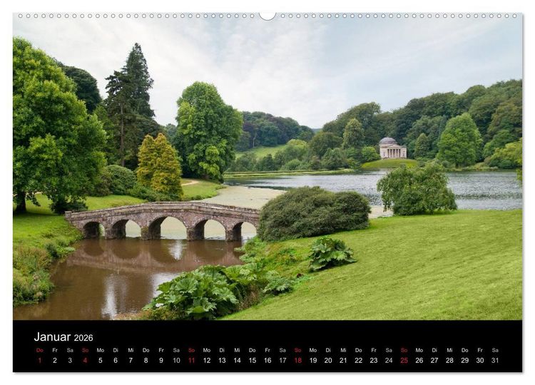 Produktbild: S&uuml;denglische Landschaftsg&auml;rten (Wandkalender 2026 DIN A2 quer), CALVENDO Monatskalender