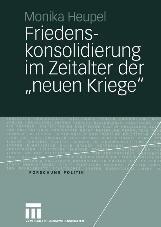 Produktbild: Friedenskonsolidierung im Zeitalter der &bdquo;neuen Kriege&rdquo;