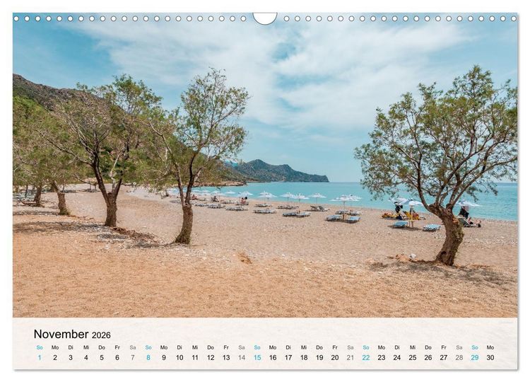 Produktbild: Kreta - Die sch&ouml;nsten Str&auml;nde (Wandkalender 2026 DIN A3 quer), CALVENDO Monatskalender