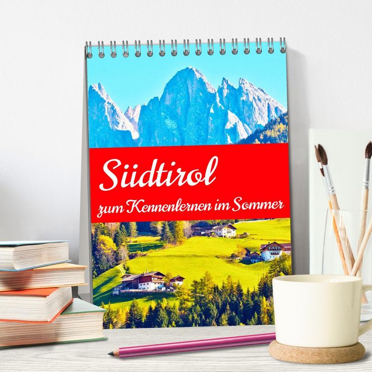Produktbild: S&uuml;dtirol zum Kennenlernen im Sommer (Tischkalender 2026 DIN A5 hoch), CALVENDO Monatskalender