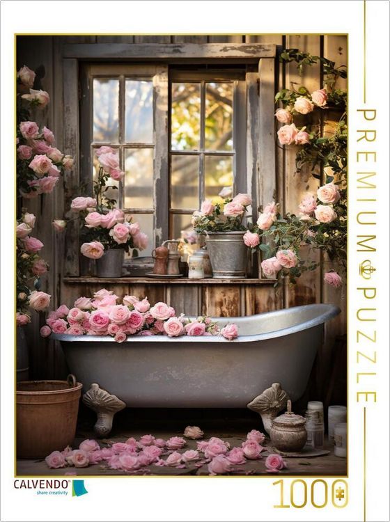 Produktbild: CALVENDO Puzzle Badezeit | 1000 Teile Lege-Gr&ouml;&szlig;e 64x48cm Foto-Puzzle f&uuml;r gl&uuml;ckliche Stunden