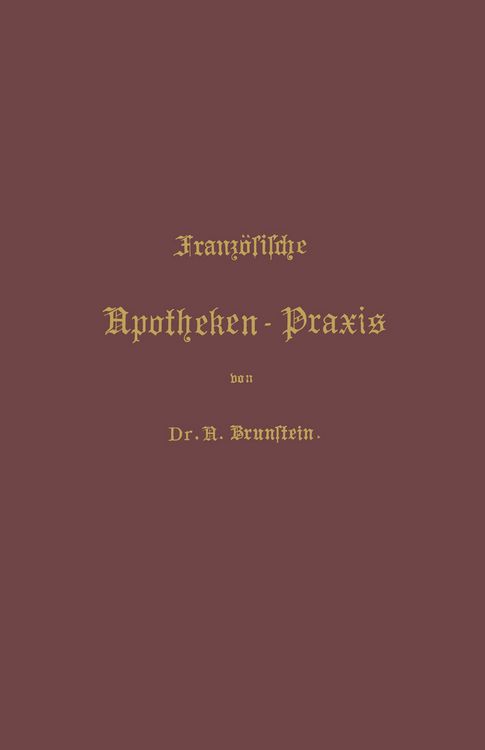 Produktbild: Franz&ouml;sische Apotheken-Praxis