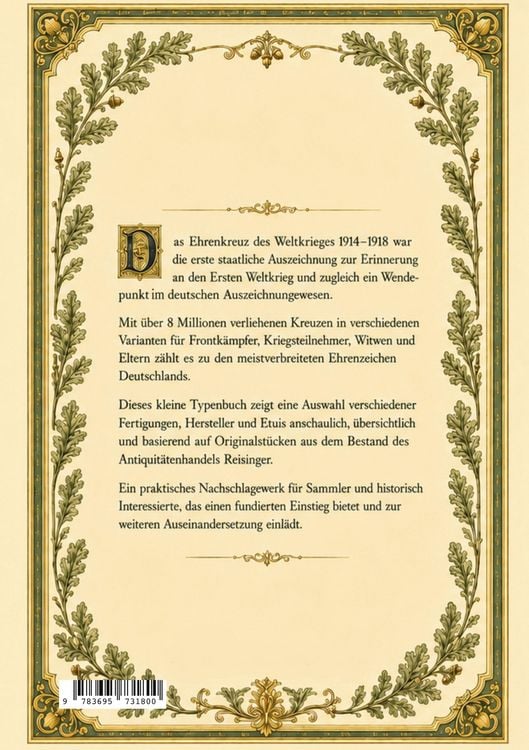 Produktbild: Das Ehrenzeichen des Weltkrieges 1914-1918