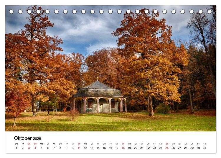 Produktbild: Fasanerie - sch&ouml;nstes Barockschloss Hessens (Tischkalender 2026 DIN A5 quer), CALVENDO Monatskalender