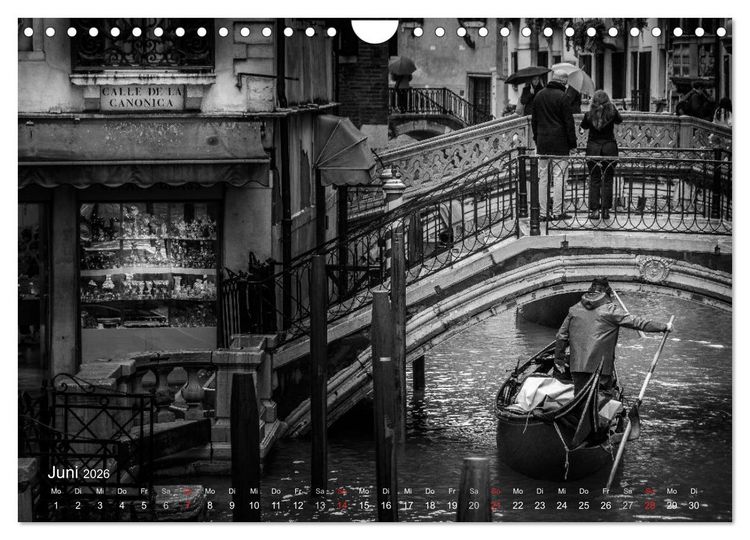 Produktbild: Venedig - Licht und Schatten (Wandkalender 2026 DIN A4 quer), CALVENDO Monatskalender