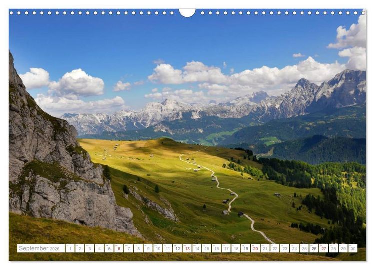 Produktbild: Bekannte und unbekannte Wanderziele in S&uuml;dtirol (Wandkalender 2026 DIN A3 quer), CALVENDO Monatskalender