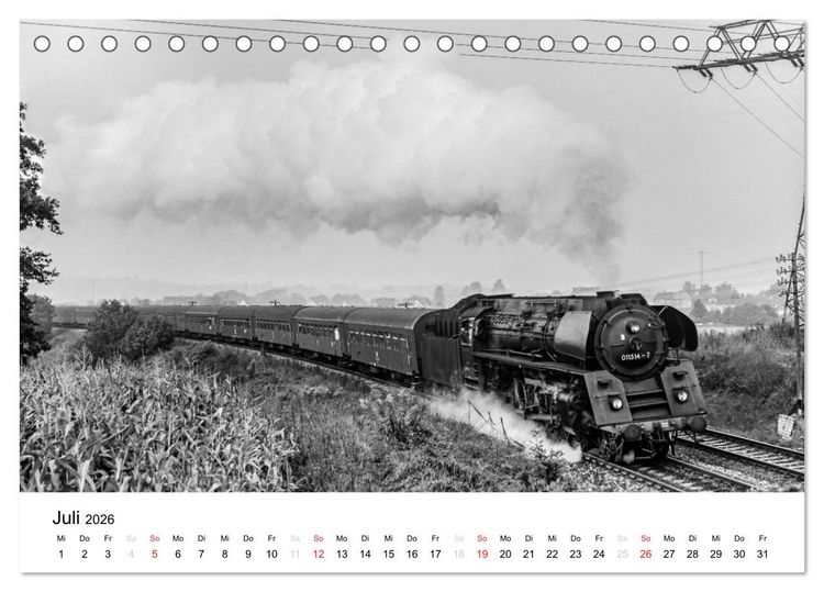 Produktbild: Dampfloks in der DDR (Tischkalender 2026 DIN A5 quer), CALVENDO Monatskalender