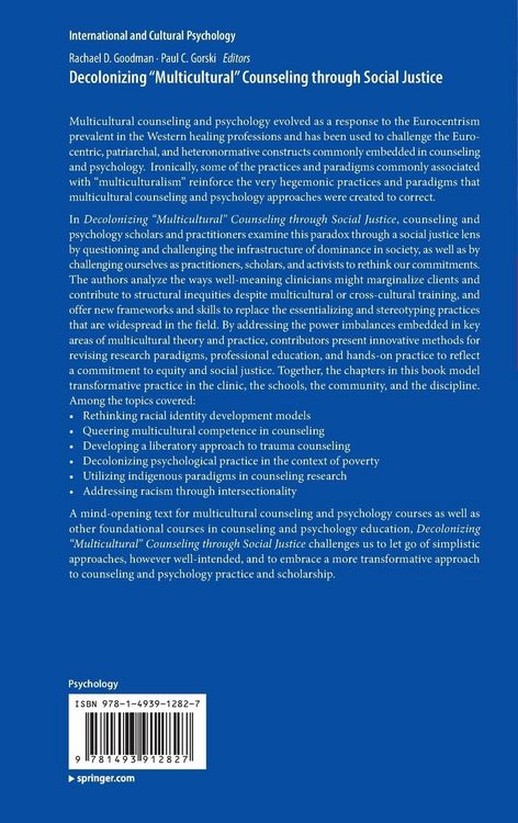 Produktbild: Decolonizing &ldquo;Multicultural&rdquo; Counseling through Social Justice