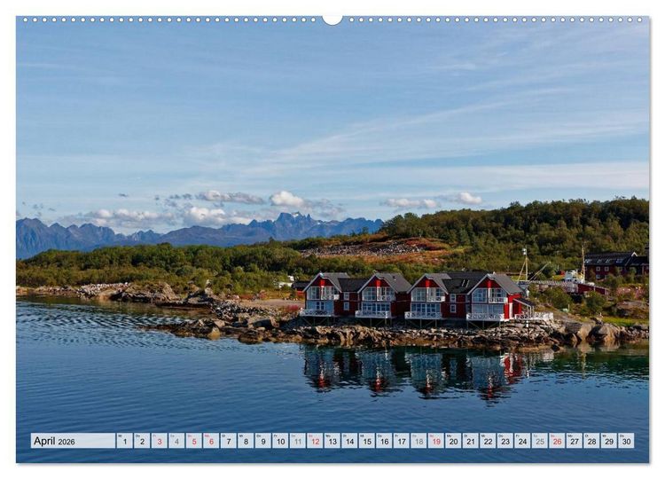 Produktbild: Hurtigruten - Faszination Natur (hochwertiger Premium Wandkalender 2026 DIN A2 quer), Kunstdruck in Hochglanz