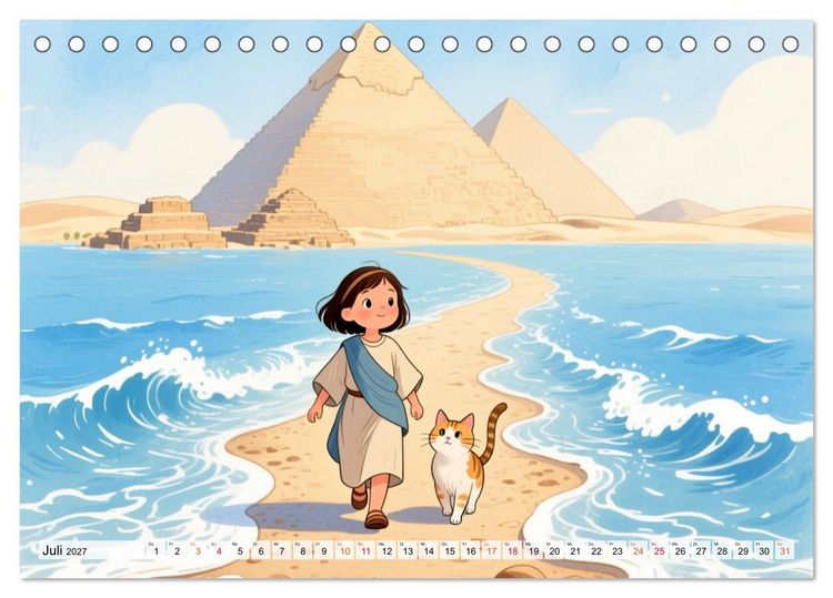 Produktbild: Luna, Minka und die Bibel (Tischkalender 2027 DIN A5 quer), CALVENDO Monatskalender