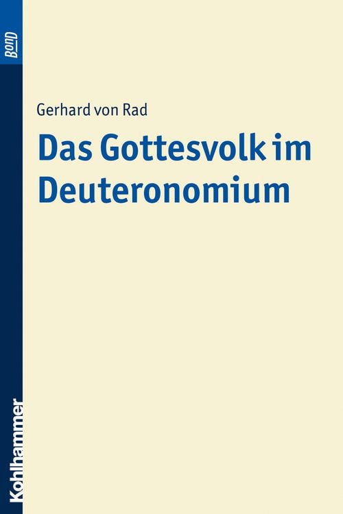 Produktbild: Das Gottesvolk im Deuteronomium. BonD