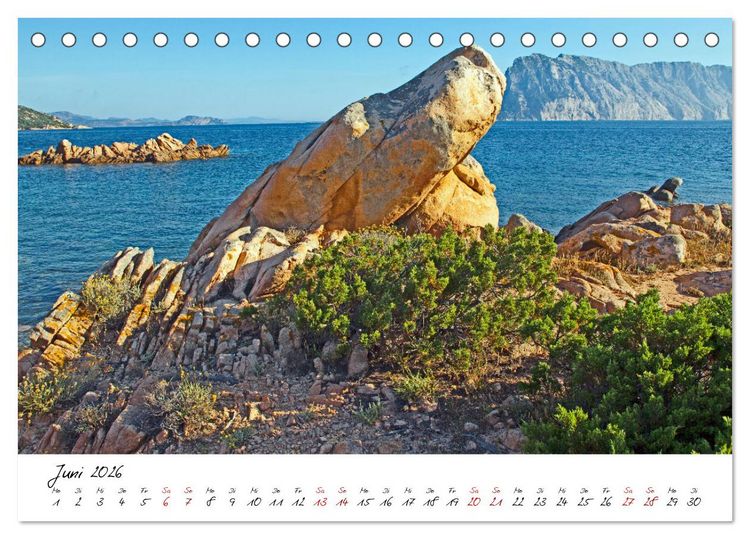 Produktbild: Sardinien - Die Sch&ouml;ne im Meer (Tischkalender 2026 DIN A5 quer), CALVENDO Monatskalender