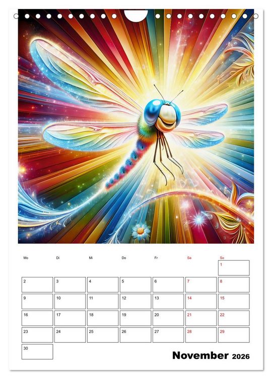 Produktbild: Heitere Insektenwelt (Wandkalender 2026 DIN A4 hoch), CALVENDO Monatskalender