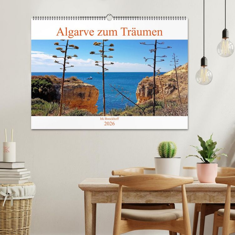 Produktbild: Algarve zum Tr&auml;umen (Wandkalender 2026 DIN A2 quer), CALVENDO Monatskalender