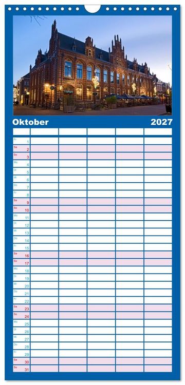 Produktbild: Familienplaner 2027 - ARNHEM mit 5 Spalten (Wandkalender, 21 x 45 cm) CALVENDO