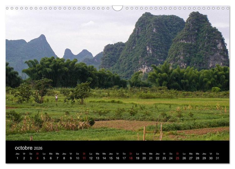 Produktbild: La Chine, Terre de merveilles (Calendrier mural 2026 DIN A3 vertical), CALVENDO calendrier mensuel