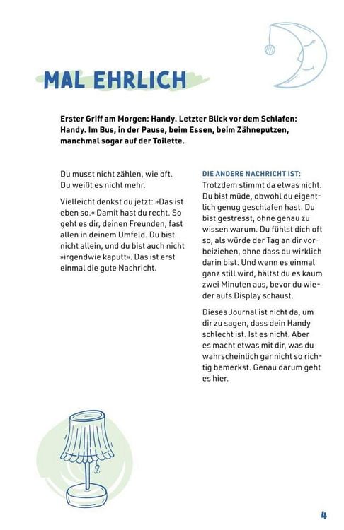 Produktbild: Journal Heft - Reset f&uuml;r deinen Kopf - Wer bist du ohne Handy?