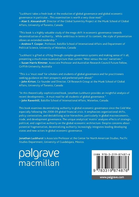 Produktbild: The Shifting Global Economic Architecture