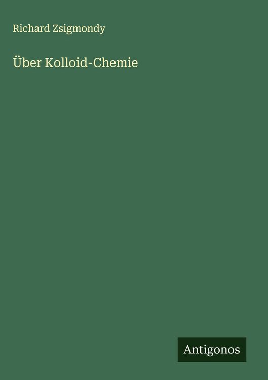 Produktbild: &Uuml;ber Kolloid-Chemie