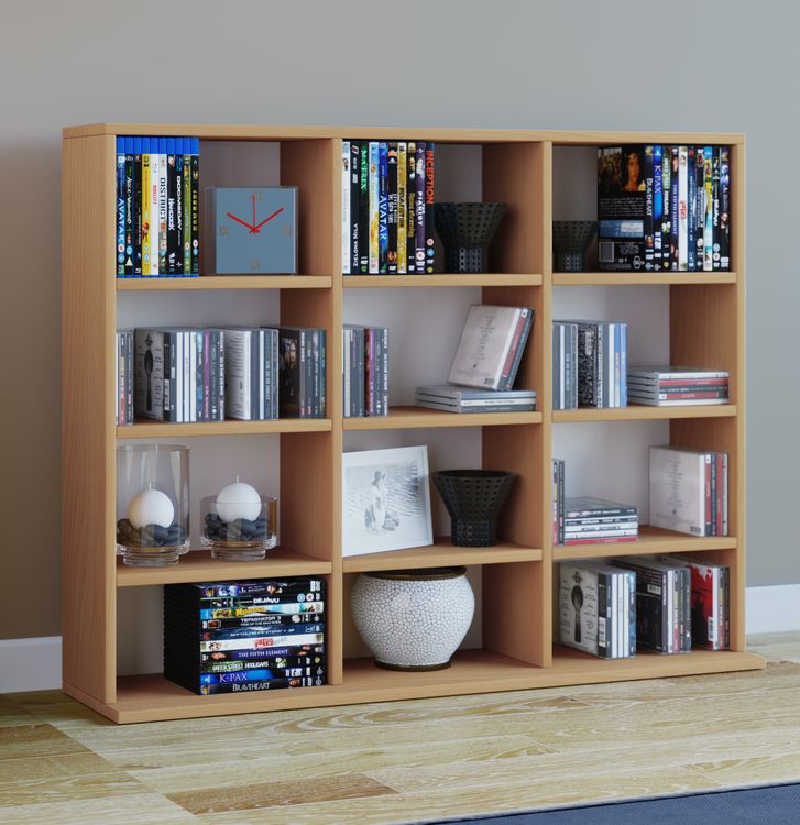 Produktbild: Holz CD DVD Standregal B&uuml;cherregal Regal Megosa L